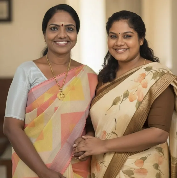 Indraja Shankar With Mother