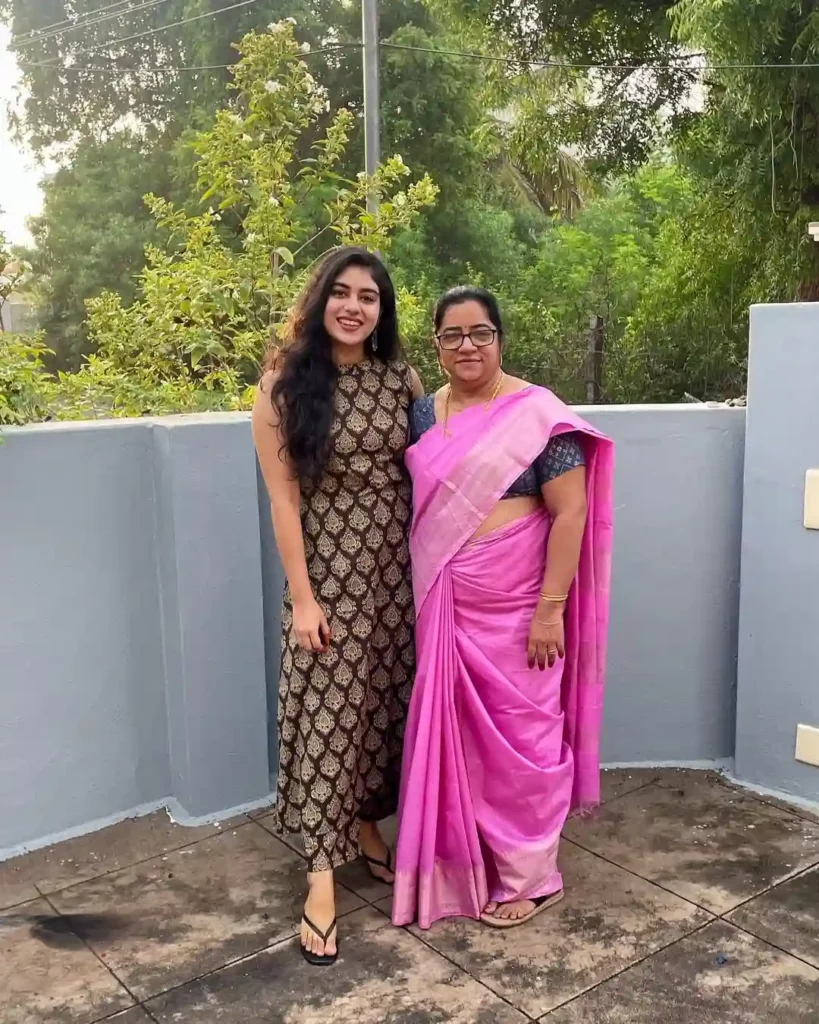 Ramya Ranganatha with her mother