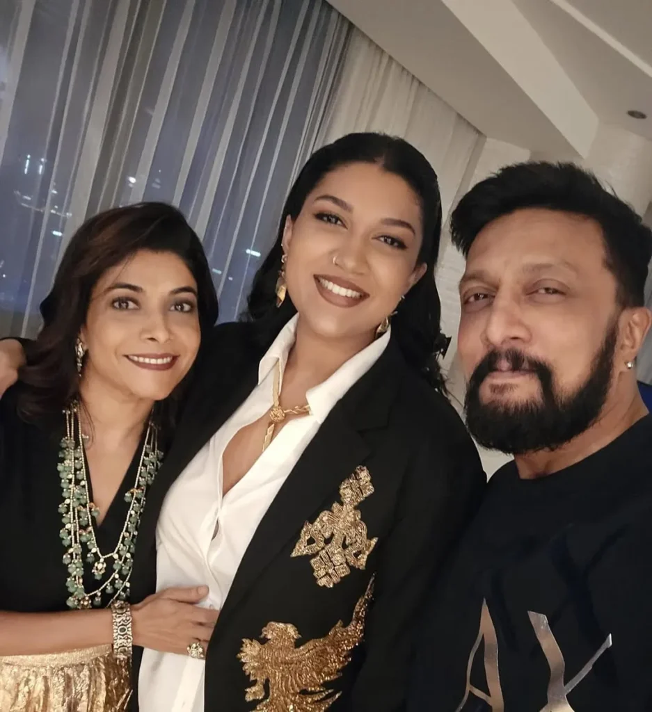 Sanvi Sudeep Parents