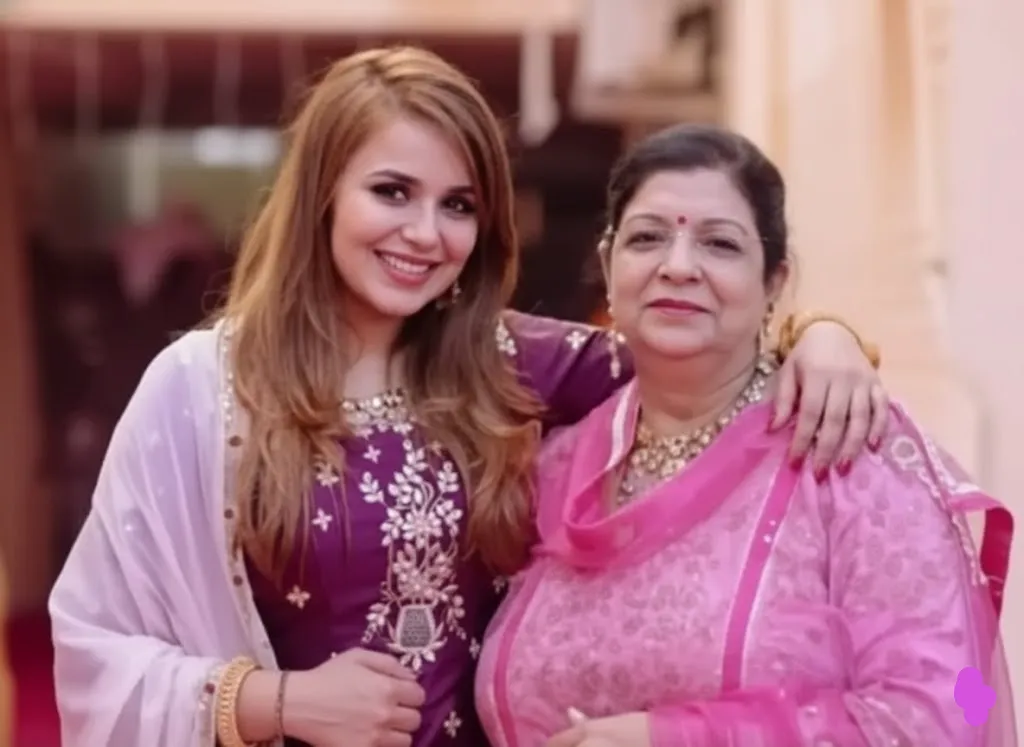 Harleen Chatrath with her Mother